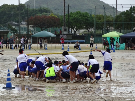 体育祭 雨 神村学園