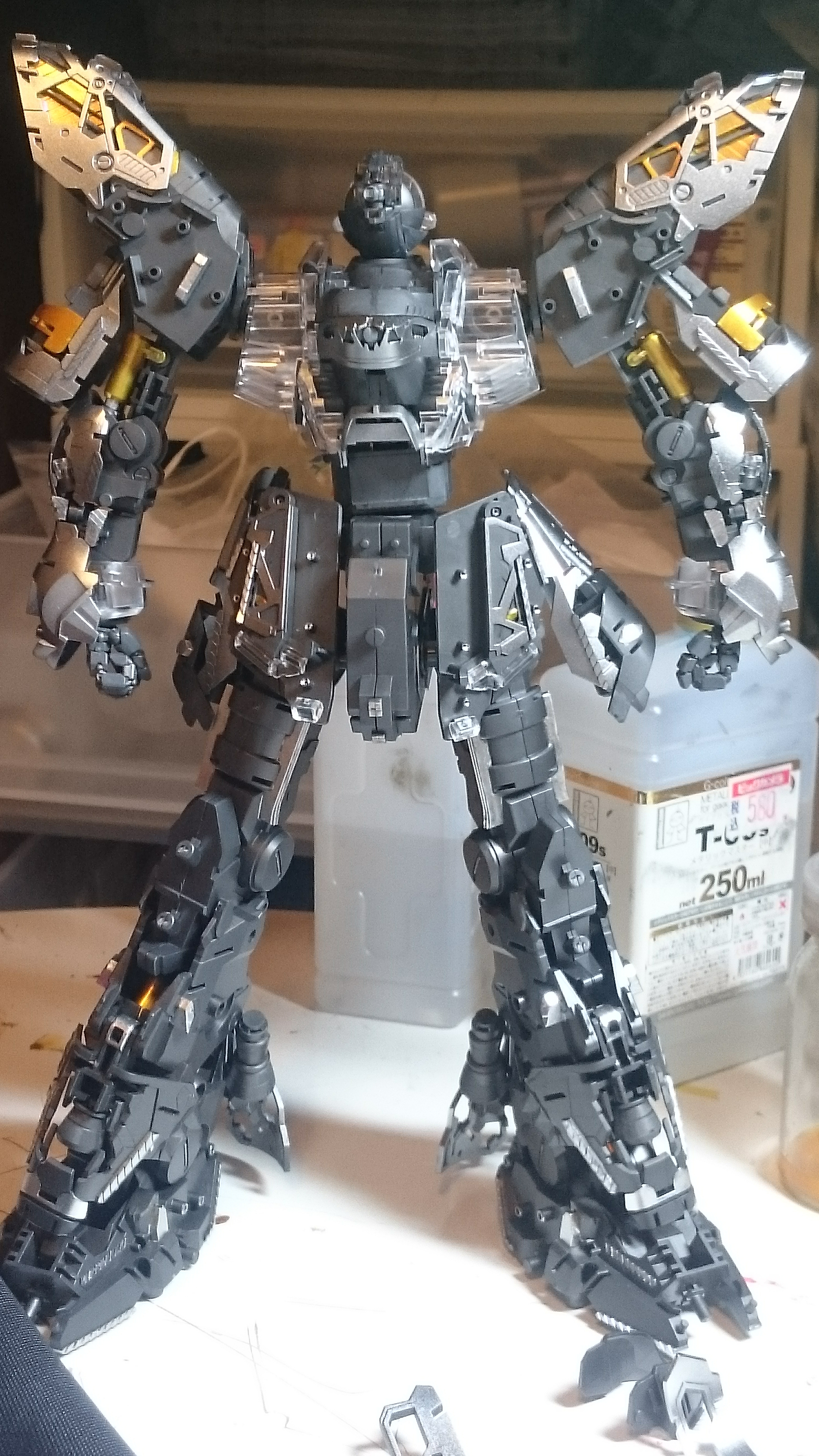 ＭＧ1/100 サザビーVer.Ka(メカニカルクリア)を組み立てました 