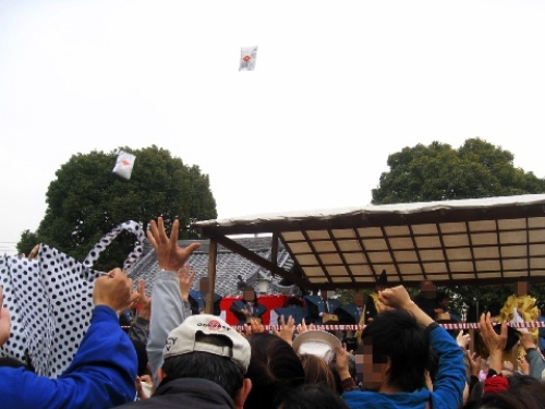 葛飾 柴又帝釈天 節分 豆まき 画像 2014011.jpg