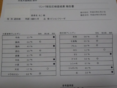 最近の犬のアレルギー検査事情 リンパ球反応検査 Raw Food Lab 乳製品フリー ローフードとアンチエイジング 楽天ブログ