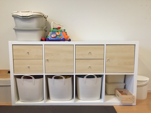 Ikeaのkallaxでリビングおもちゃ収納 くまとタヌキとカワウソ日記 楽天ブログ