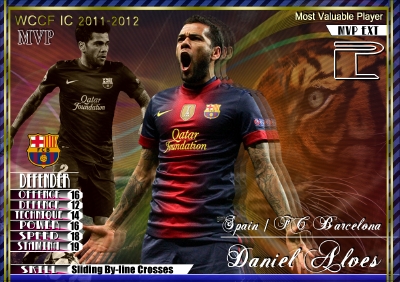 Wccf Mvp横枠 ダニエウ アウベス Daniel Alves コインのwccfオリカblog 楽天ブログ