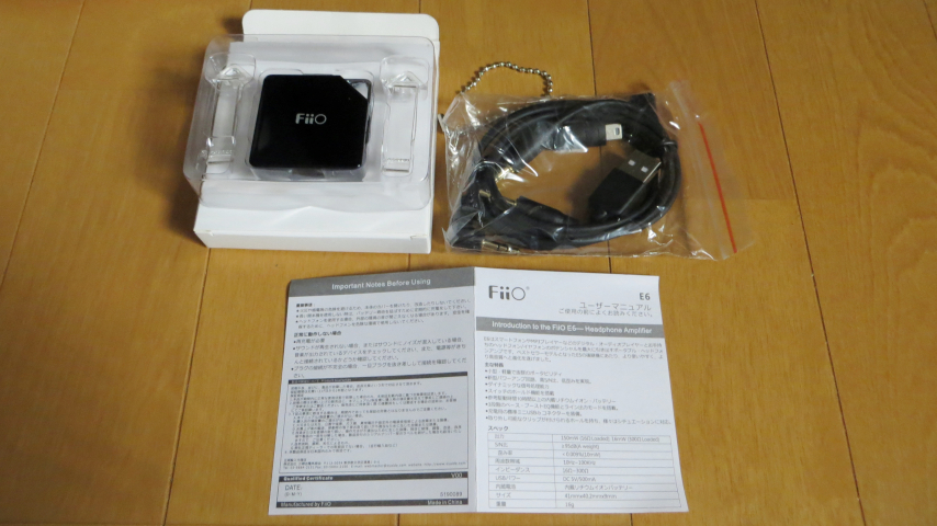 fiio コレクション ヘッドフォンアンプ e6