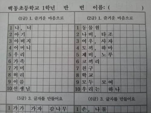 韓国の小学生が必ず勉強する パダスギ サランヘヨ韓国 楽天ブログ