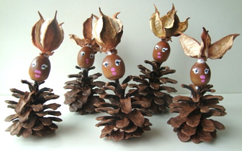 松ぼっくり工作 | アトリエ コモ - 楽天ブログ