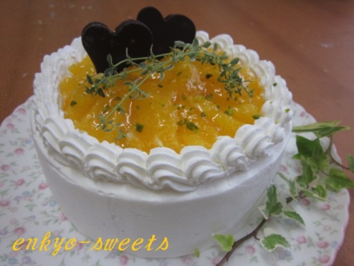 ナッペ練習 オレンジショートケーキ えんきょのお菓子時間 楽天ブログ