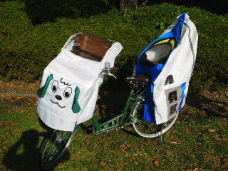 ベビーカーカバー 自転車 自作