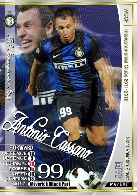 WCCF MVP枠 アントニオ・カッサーノ（Antonio Cassano） | コインの