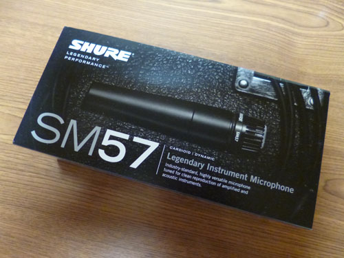 楽器用マイクの定番『SHURE SM57』 | 元海外在住夫婦のお買い物
