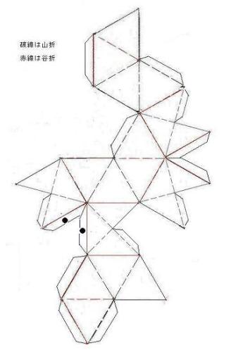 正６面体と正８面体が複合してできる星型多面体展開図 多面体紙工作で数学を楽しむ 行動の記録 楽天ブログ