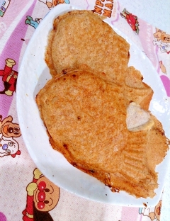 【糖質制限】低糖パンミックス粉と低糖餡でたい焼き♪