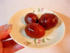 秋の味覚 栗の渋皮煮