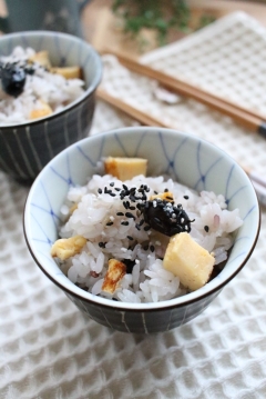 残った黒豆と伊達巻deおせちリメイクごはん!