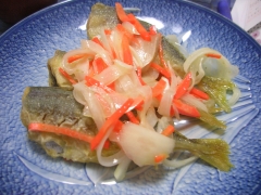 粉豆腐を使った お手軽アジの南蛮漬け