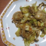 ホタテと野菜の塩麹炒め