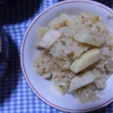 ボリュームアップ 鶏肉入りタケノコご飯