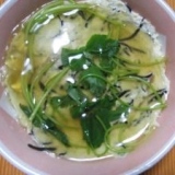 ひじきのあんかけ蒸し豆腐