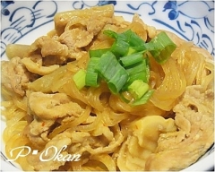 ズイキと豚肉の炒め物