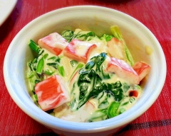 簡単♪ ほうれん草の和風クリーミー和え☆