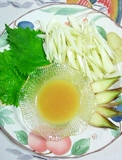 エシャレットを酢味噌で♪