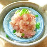 フォークとスプーンを使って☆鯵のたたき!