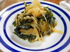 中性脂肪対策!ワカメ玉ねぎ酢の物