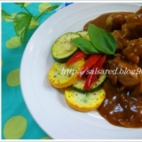 ふっくらジューシー ズッキーニと鶏手羽のカレー