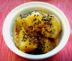 レンジで超簡単♪約3分! みたらし芋☆
