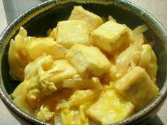 豆腐玉子丼♪