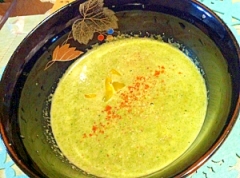 小松菜のグリーン冷汁