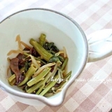 さっぱり空芯菜ともやしときくらげのナムル