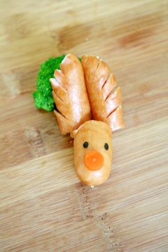 クリスマスキャラ弁!ウインナーとなかい☆