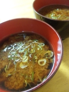 めかぶの味噌汁