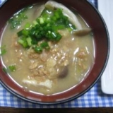 大豆入りお味噌汁