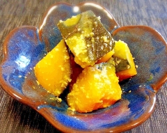 ホッとする味♪ かぼちゃ塩麹煮☆