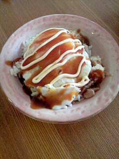 簡単!肉玉ライス(^^)♪