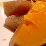 かぼちゃとこんにゃくの煮物