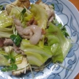 キャベツと厚揚げの味噌炒め
