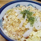 自家製揚げ玉で　たぬきうどん