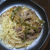 簡単なビーフストロガノフ パスタ添え