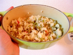 赤飯いえ、緑飯? 緑豆ごはん