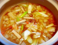 残り野菜でヘルシー♪ 和スープご飯☆