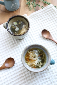 おせちリメイク!残った紅白なますde玉子中華スープ