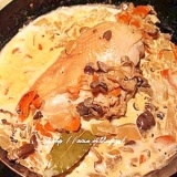 ふっくら胸肉とキノコのクリーム煮
