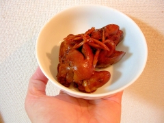 キムチでピリ辛鶏レバー煮