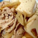 豆腐がおいしい!ごぼう入り肉豆腐