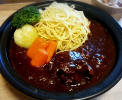 ビーフシチューをリメイク! 和えるだけパスタ☆