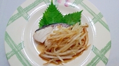 ぶりのもやし柚子胡椒ダレ