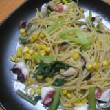 タコ入り和風パスタ