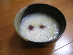 胃が弱っている時に ナツメとショウガのおかゆ
